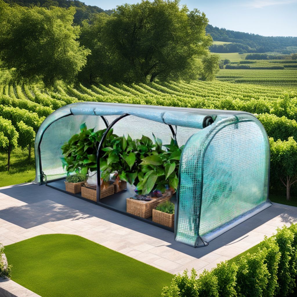 *.. greenhouse size width 130× depth 60× height 50cm net vegetable 
