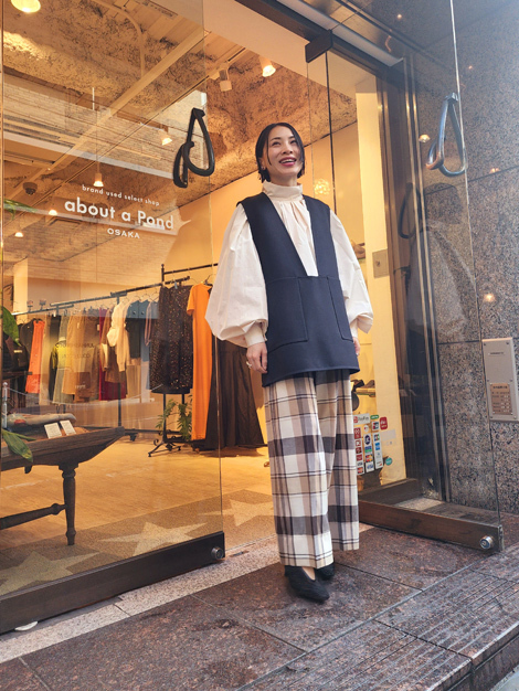 Drawer ドゥロワー 22AW完売 ウールケヌキジレ38 ネイビー新品 Drawer ドゥロワー 22AW完売 ウールケヌキジレ38 ネイビー新品