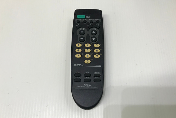 Yahoo!オークション - NEC ケーブルテレビ CATV用リモコン【J3215B】