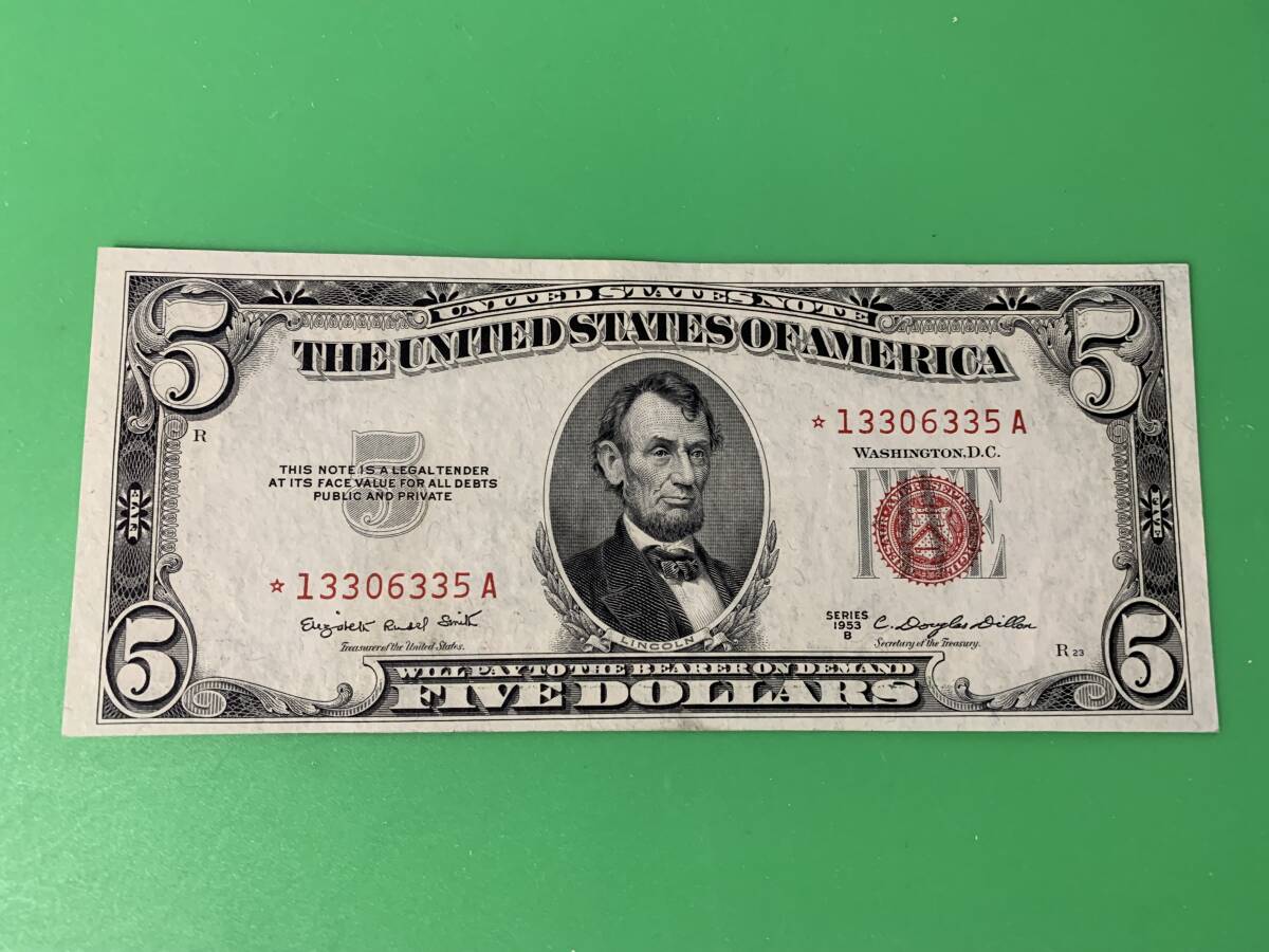 アメリカ 5ドル札 ☆スターノート☆ $5札 米ドル 紙幣 ラッキー 幸運 リンカーン大統領 アメリカ 5ドル札 ☆スターノート☆ $5札 米ドル 紙幣 ラッキー 幸運 リンカーン大統領