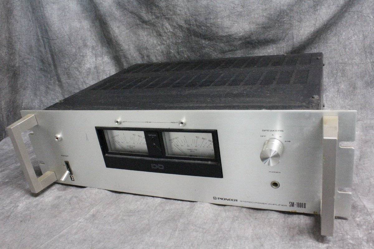 パイオニアパワーアンプSM-1800Ⅱ パイオニアパワーアンプSM-1800Ⅱ Yahoo!オークション - パワー