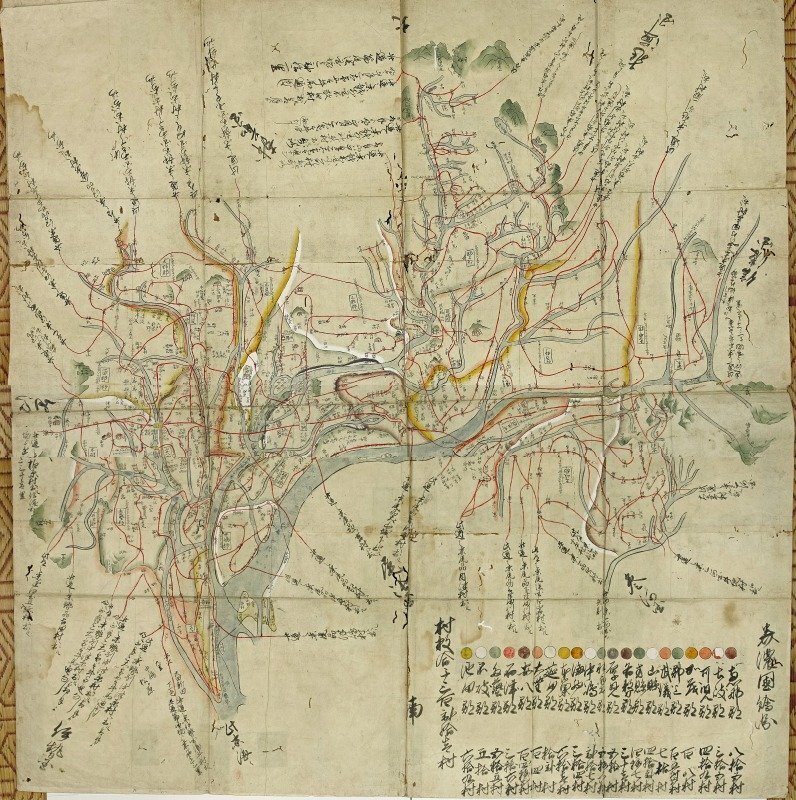 【感謝価格】 美濃国絵図 (大図) 和書 - 制作者等不明 和書