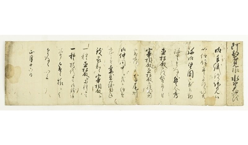 【開店記念セール!】 水野大炊頭(尾張重臣)より阿部名見宛書状 - 和書 和書