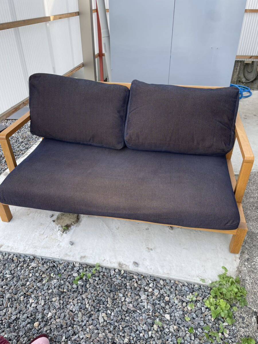 フランネルソファ FLANNEL SOFA ストランド STRAND 2.5P ソファ オーク材 ファブリック ネイビー