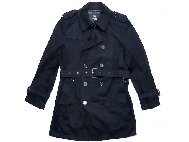 最終値下げ★Burberry black labelトレンチコート 即決 BURBERRY BLACK LABEL メンズL 廃版 トレンチコート