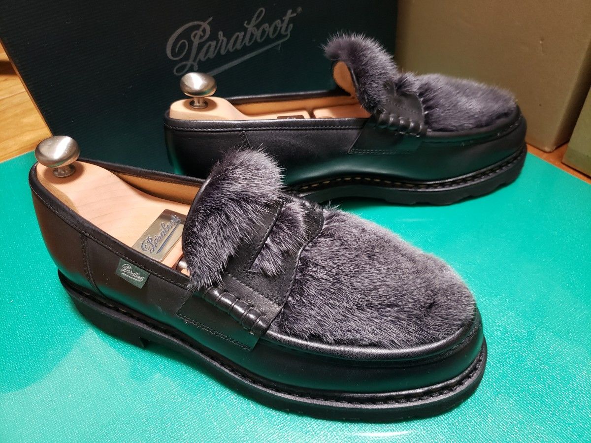 極美品】Paraboot パラブーツ Reims ランス ミンクファー 8 極美品】Paraboot パラブーツ Reims ランス ミンクファー 8
