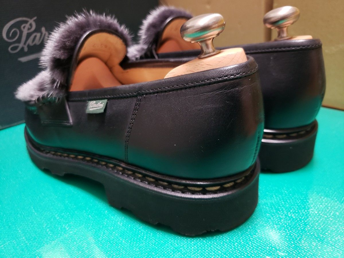 極美品】Paraboot パラブーツ Reims ランス ミンクファー 8 極美品】Paraboot パラブーツ Reims ランス ミンクファー 8
