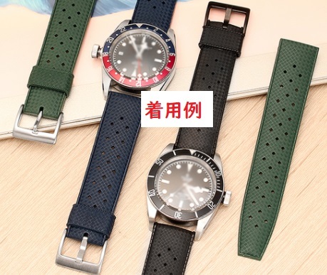 即出荷 トロピック Tropic ラバーベルト 20mm / 22mm ブラック 即出荷 トロピック Tropic ラバーベルト 20mm / 22mm ブラック