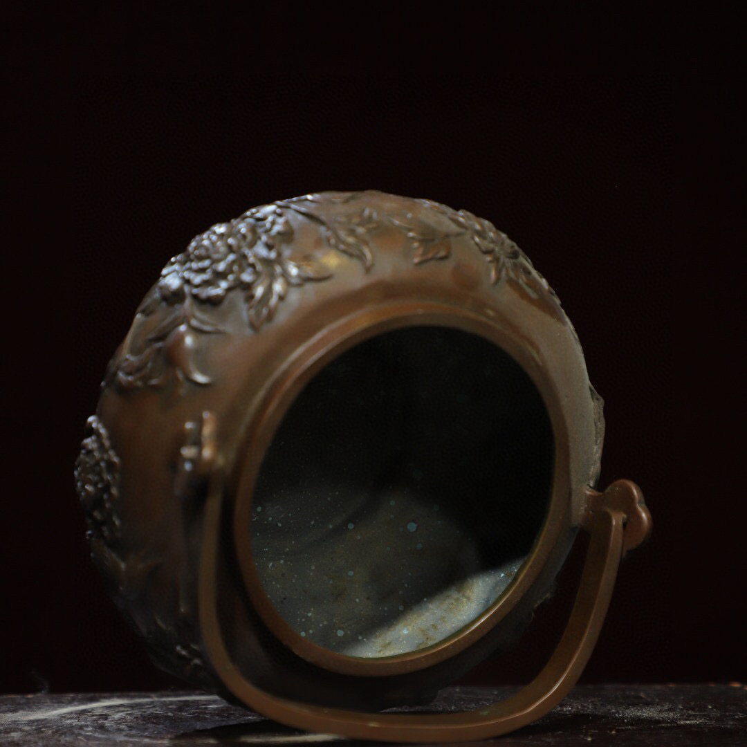 蔵友館蔵品・銅製・雙耳・雙喜臨門紋・熏香炉】・希少珍品・置物 蔵友館蔵品・銅製・雙耳・雙喜臨門紋・熏香炉】・希少珍品・置物