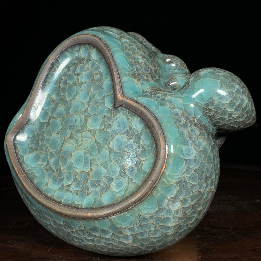 蔵友館蔵品・宋・古陶瓷品・官窯・冰裂紋・龍頭流杯】・ 蔵友館蔵品・宋・古陶瓷品・官窯・冰裂紋・龍頭流杯】・