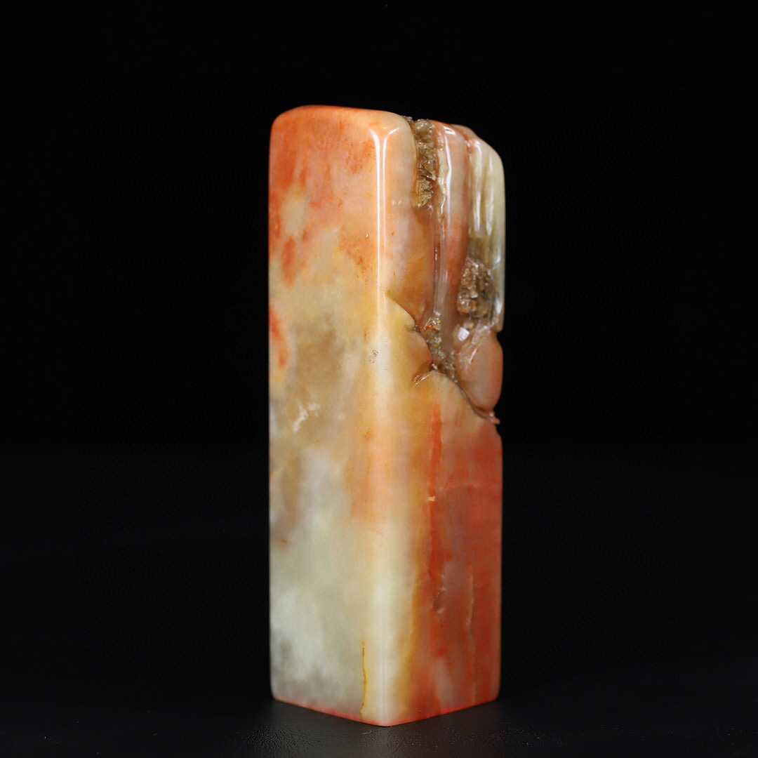 蔵友館蔵品・寿山石・芙蓉石・細密彫・松下論道印章】・希少珍品 蔵友館蔵品・寿山石・芙蓉石・細密彫・松下論道印章】・希少珍品