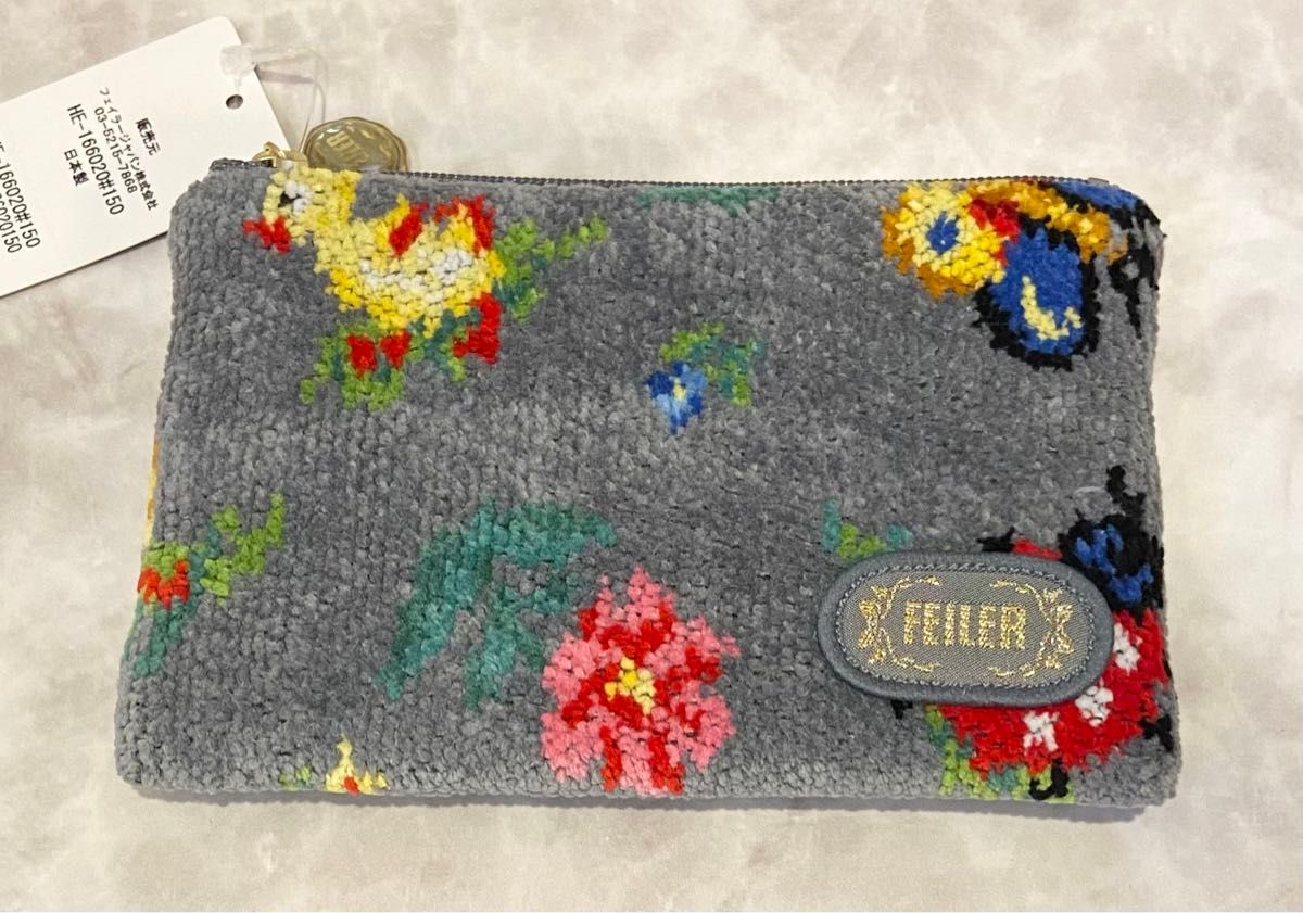 新品未使用 フェイラー ハイジ ティッシュポーチ グレー FEILER 新品未使用 フェイラー ハイジ ティッシュポーチ グレー FEILER