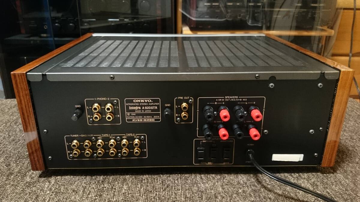 ONKYO Integra A-820GTR オーバーホール実施 保証あり ONKYO Integra A-820GTR オーバーホール実施 保証あり