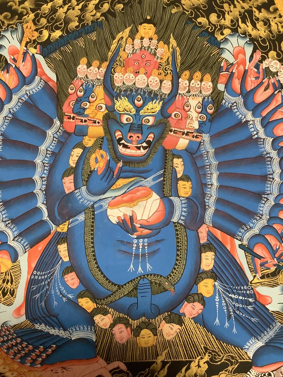 チベット密教 新品 送料無料 】 ヤマーンタカ タンカ 曼荼羅 チベット密教 新品 送料無料 】 ヤマーンタカ タンカ 曼荼羅
