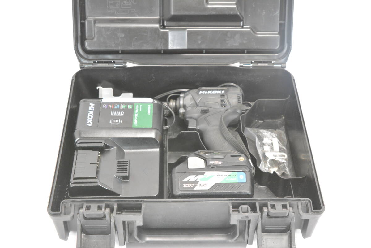098-m037 HiKOKI ハイコーキ マルチボルト 36V コードレスインパクトドライバ WH36DC 2XPBS ストロングブラック 5780-2793