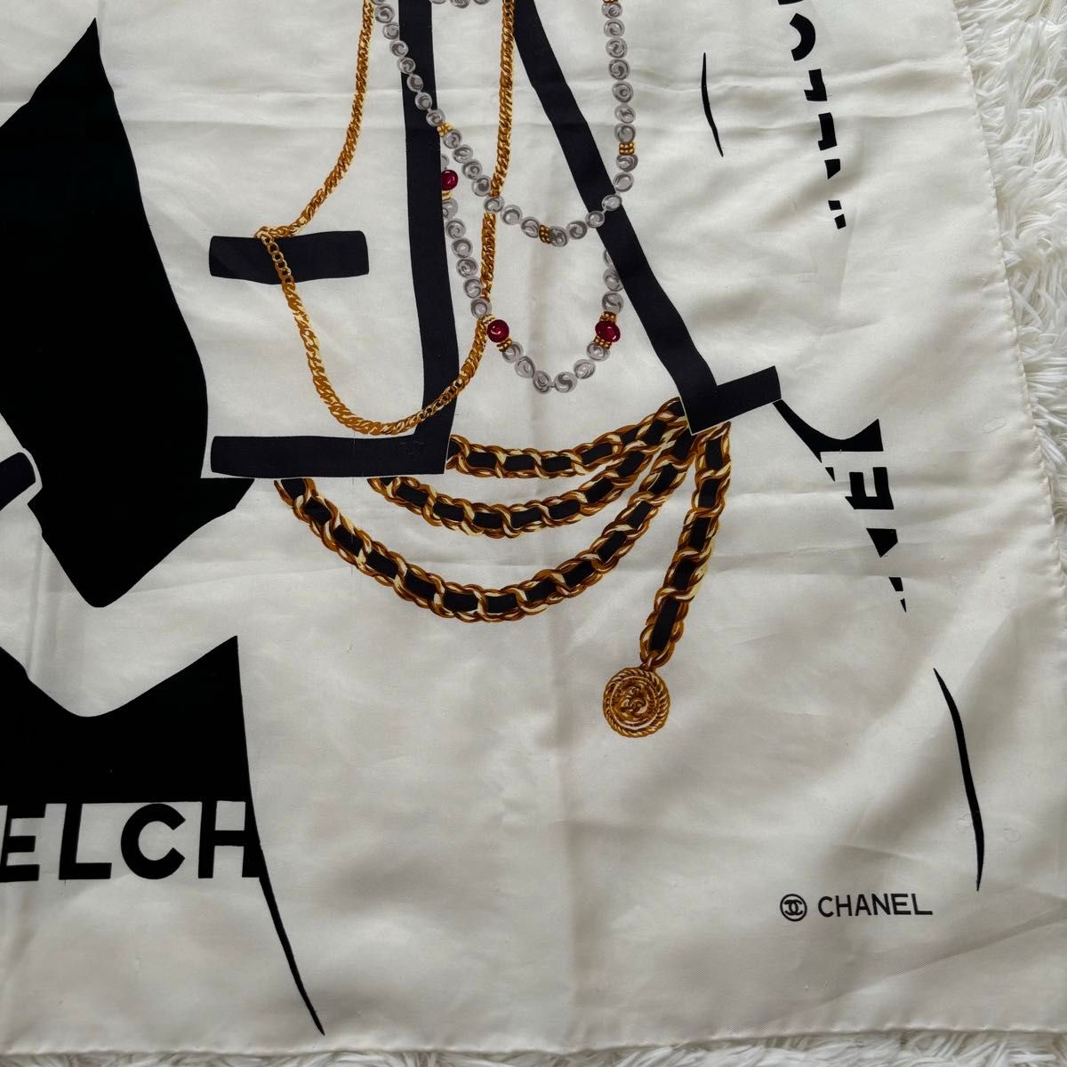 CHANEL シャネル シルク スカーフ ココシャネル マドモアゼル CHANEL シャネル シルク スカーフ ココシャネル マドモアゼル