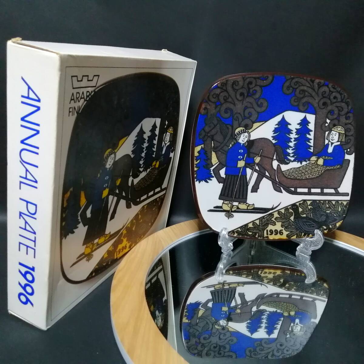 21CM 未使用◇自宅保管 アラビア 1996 イヤー プレート ARABIA 21CM 未使用◇自宅保管 アラビア 1996 イヤー プレート ARABIA