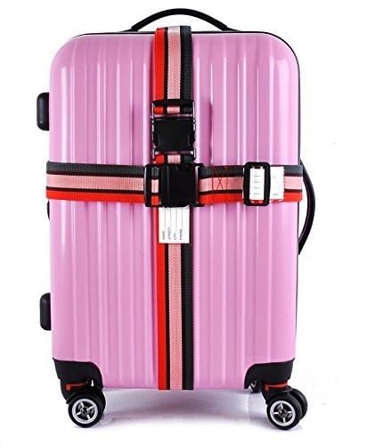 ワンタッチ式 スーツケースベルト 旅行の必須アイテム 旅行用品 旅行便利グッズ　（レインボー）_画像5