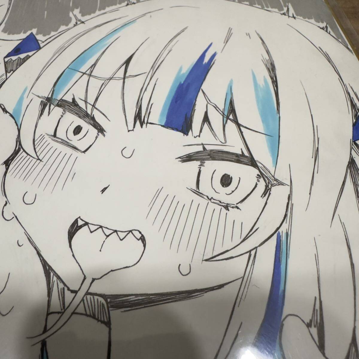 atahuta先生 直筆イラスト色紙 がうる ぐら Gawr Gura atahuta先生 直筆イラスト色紙 がうる ぐら Gawr Gura