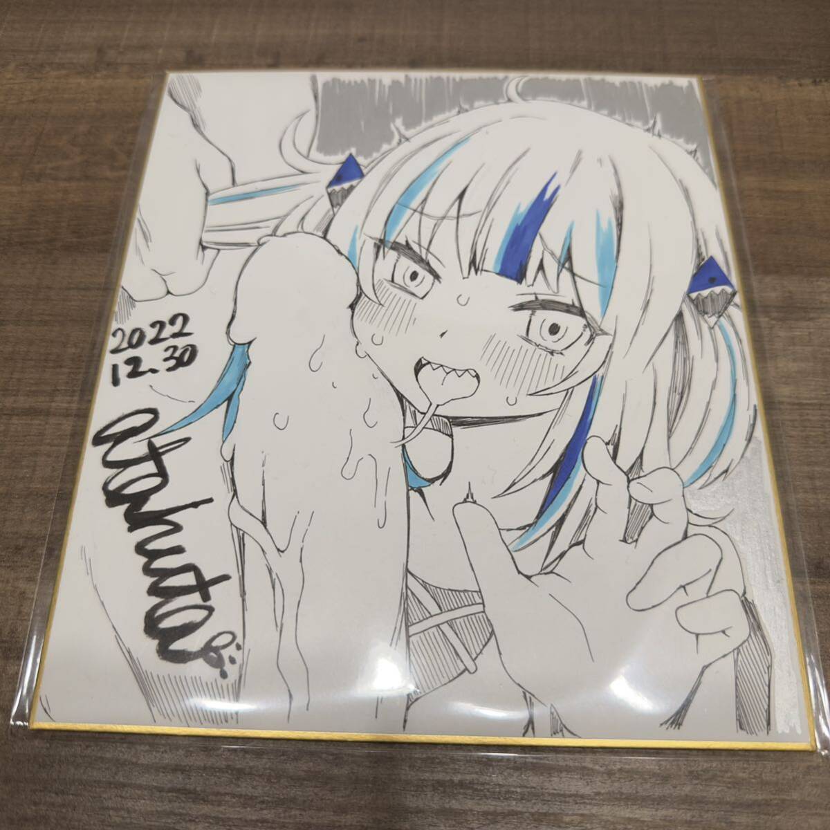 atahuta先生 直筆イラスト色紙 がうる ぐら Gawr Gura atahuta先生 直筆イラスト色紙 がうる ぐら Gawr Gura
