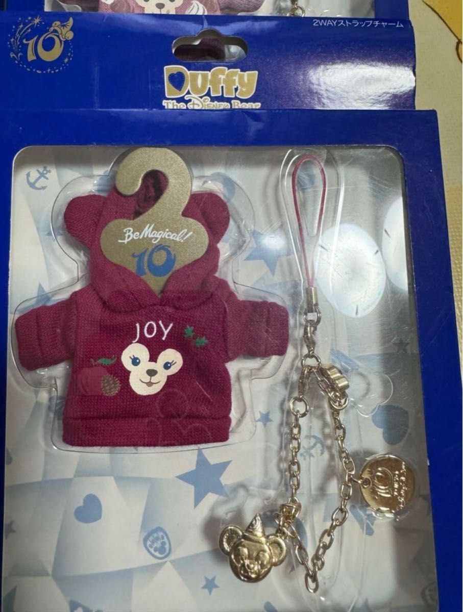 ディズニー10周年 着せ替え ダッフィー シェリーメイ ストラップ ディズニー10周年 着せ替え ダッフィー シェリーメイ ストラップ