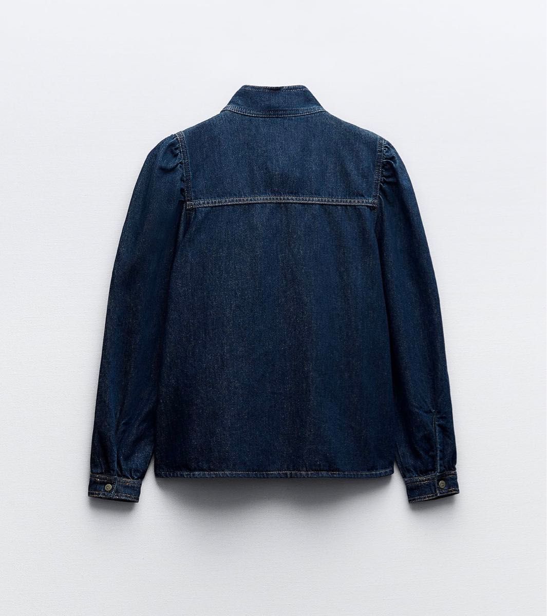 新品タグ付き ZARA リボン デニム ブラウス Sサイズ|Yahoo 新品タグ付き ZARA リボン デニム ブラウス Sサイズ|Yahoo