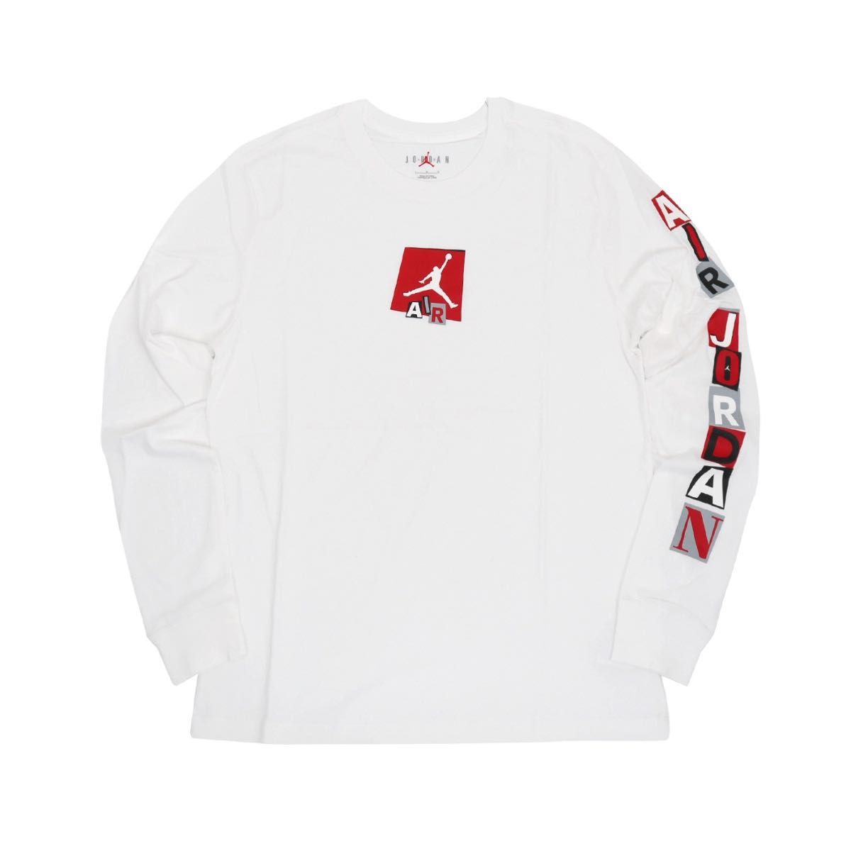 NIKE★JORDAN 袖ロゴ トップス ロンT 残りわずか 送料込 NIKE AIR JORDAN Long Sleeve Tee White|Yahoo!フリマ(旧