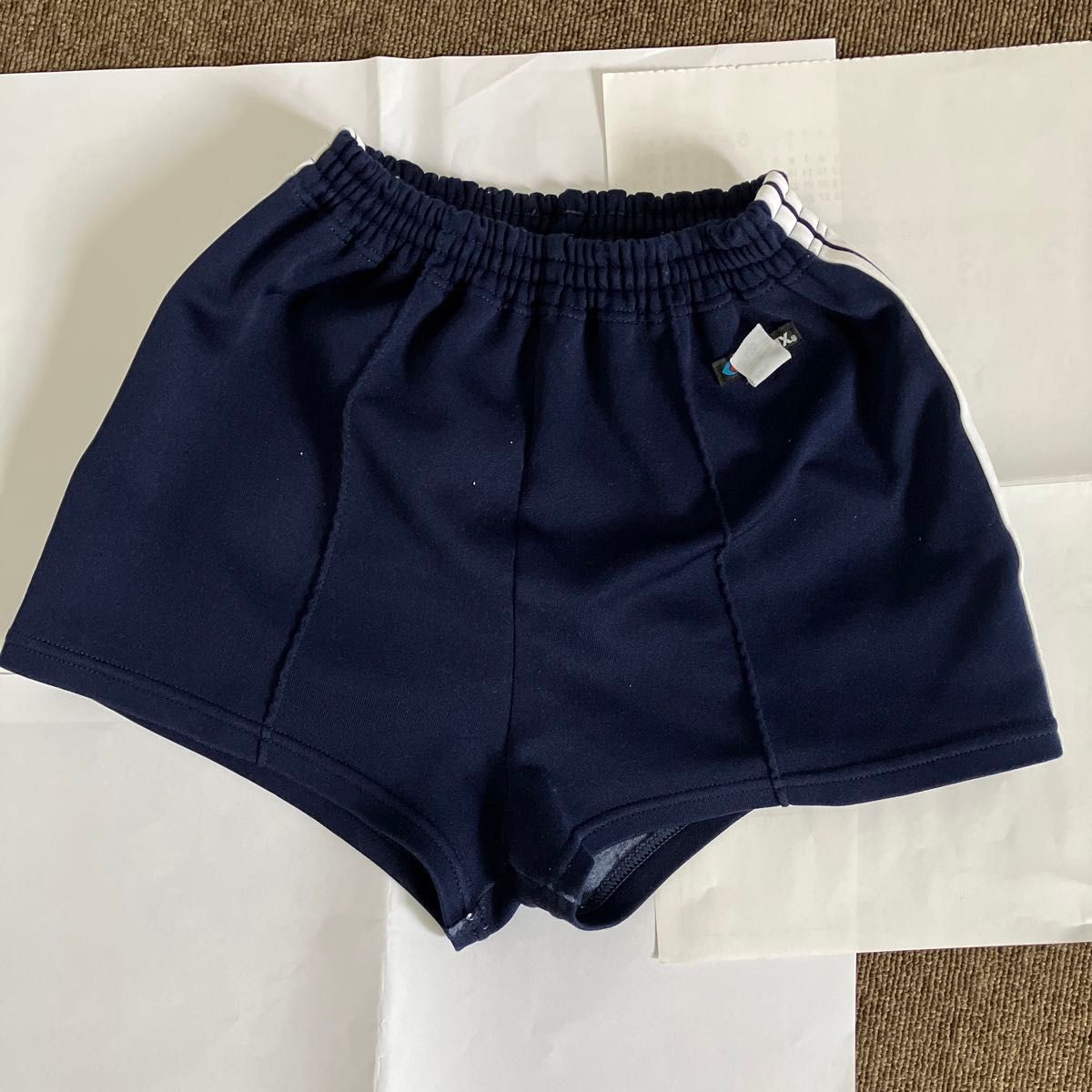 GALAXギャレックス体操服 ショート パンツ150センチ 濃紺 白2本 GALAXギャレックス体操服 ショート パンツ150センチ 濃紺 白2本