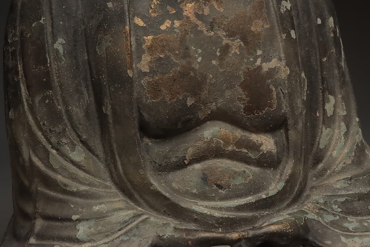 UT880 時代仏教美術 重厚 大型 銅鍍金「阿弥陀如来坐像」高42.5 UT880 時代仏教美術 重厚 大型 銅鍍金「阿弥陀如来坐像」高42.5