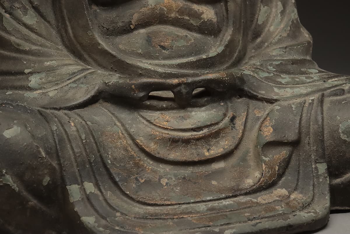 UT880 時代仏教美術 重厚 大型 銅鍍金「阿弥陀如来坐像」高42.5 UT880 時代仏教美術 重厚 大型 銅鍍金「阿弥陀如来坐像」高42.5