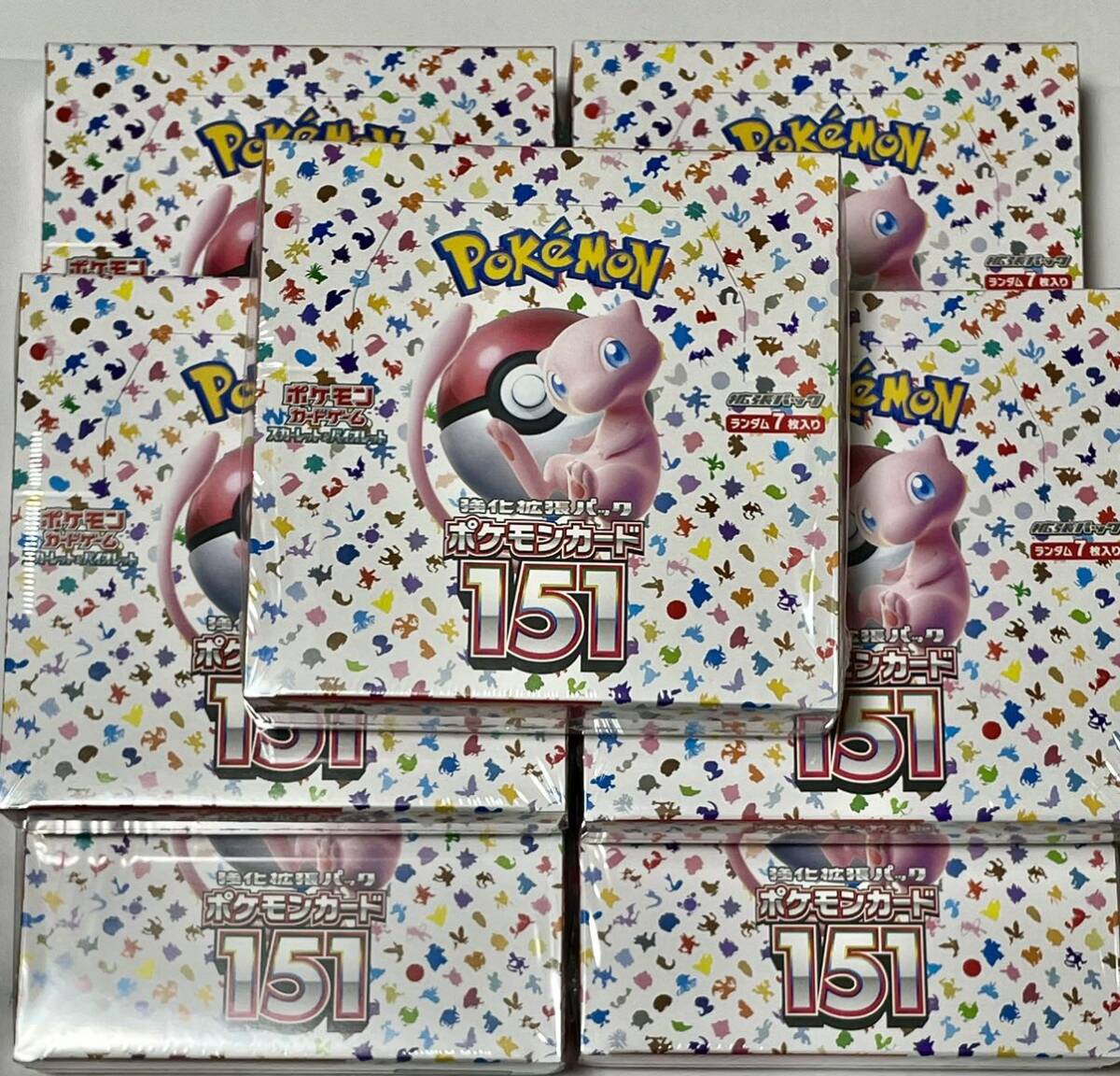 151 ボックス新品未開封シュリンク付き 7BOX ポケモンカード ポケカ 151 シュリンク付き 未開封 7box