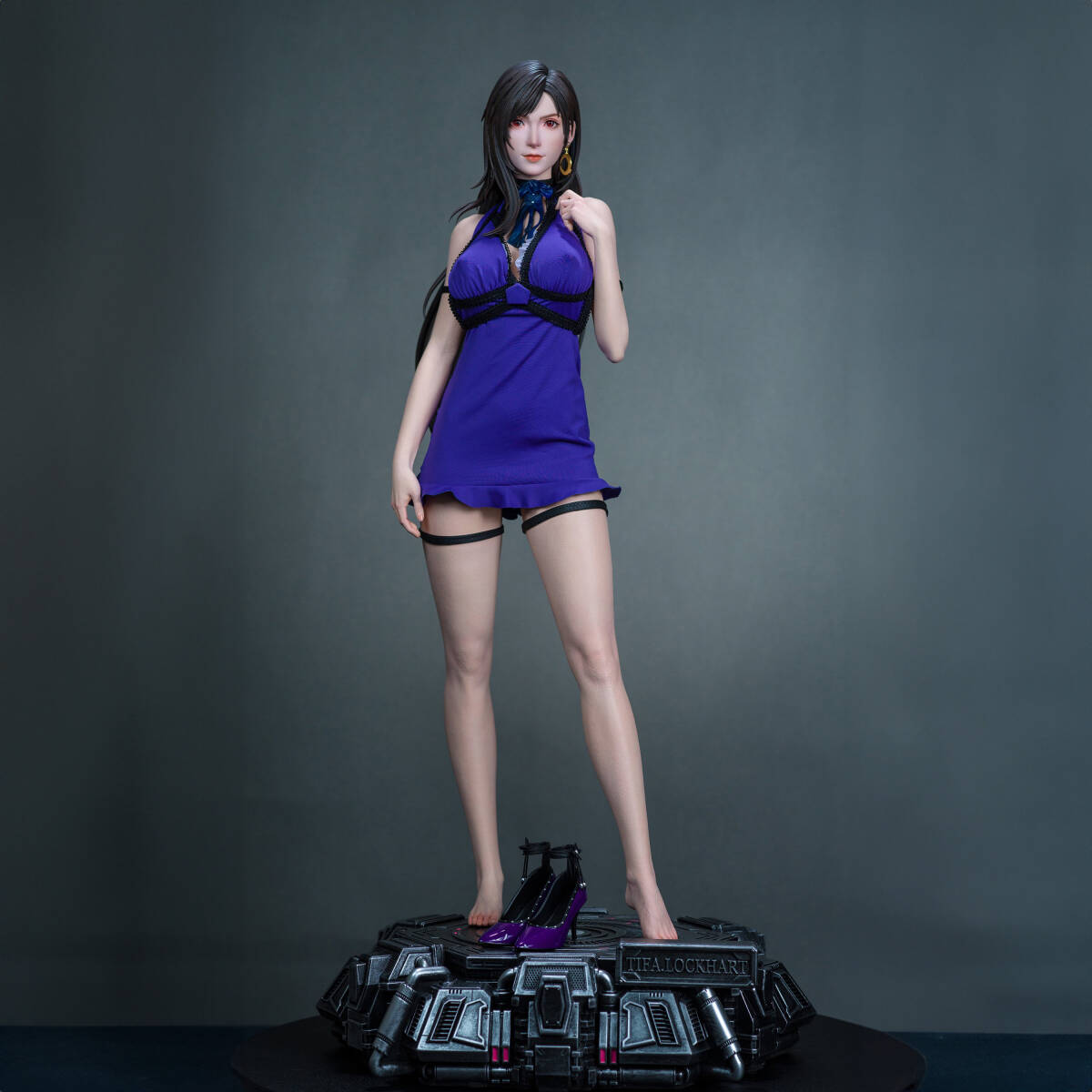 Yahoo!オークション - FFVII ティファ 紫ドレス 完成品シリコン Yahoo!オークション - FFVII ティファ 紫ドレス 完成品シリコン