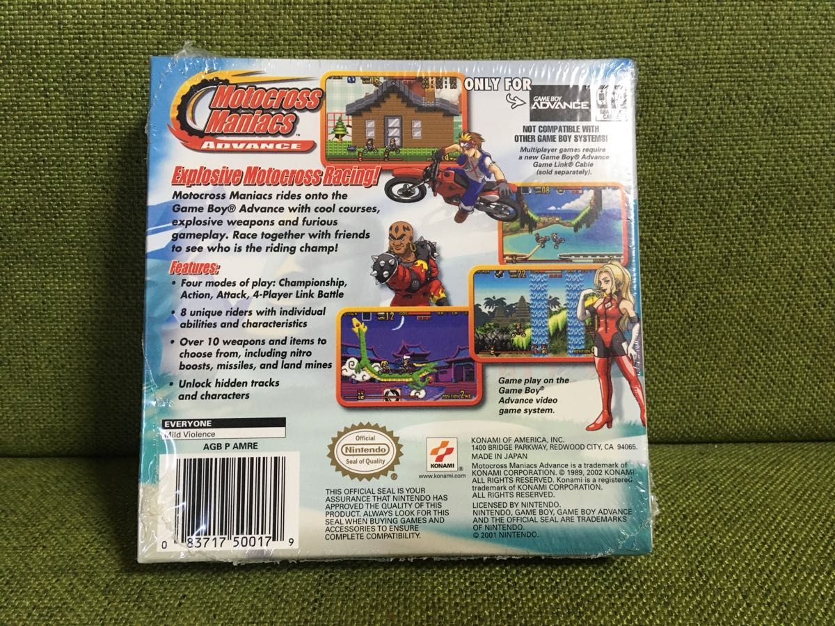 新品未開封シュリンク付き 海外版 モトクロスマニアックス GBA 新品未開封シュリンク付き 海外版 モトクロスマニアックス GBA