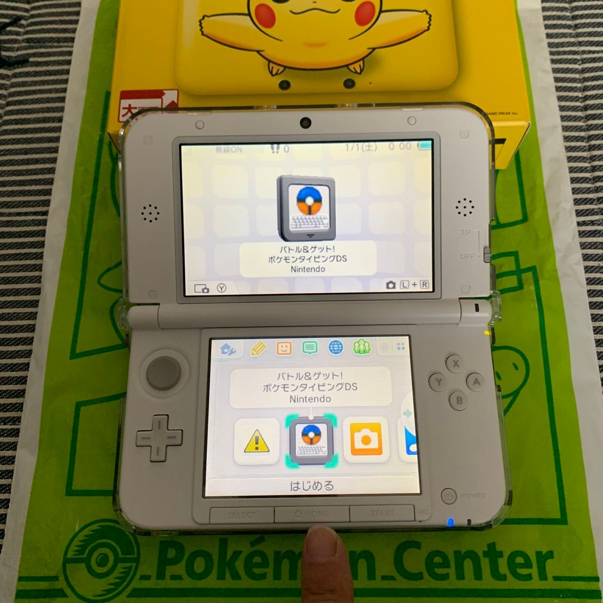 美品】Nintendo 3DS LLポケモンセンター限定透明ケース付き 美品】Nintendo 3DS LLポケモンセンター限定透明ケース付き