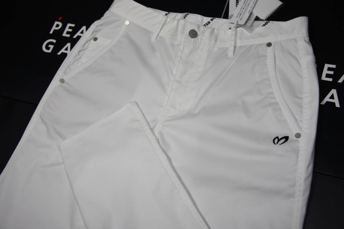 ★正規品★パーリーゲイツ PEARLY GATES マスターバニーエディション★最新作 撥水ドビークロスストレッチパンツ★強ストレッチ★白色★5 L