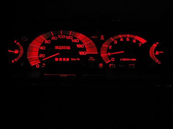  Estima TCR10W/TCR11W/TCR20W/TCR21W измерительный прибор освещение для LED для одной машины комплект! красный 