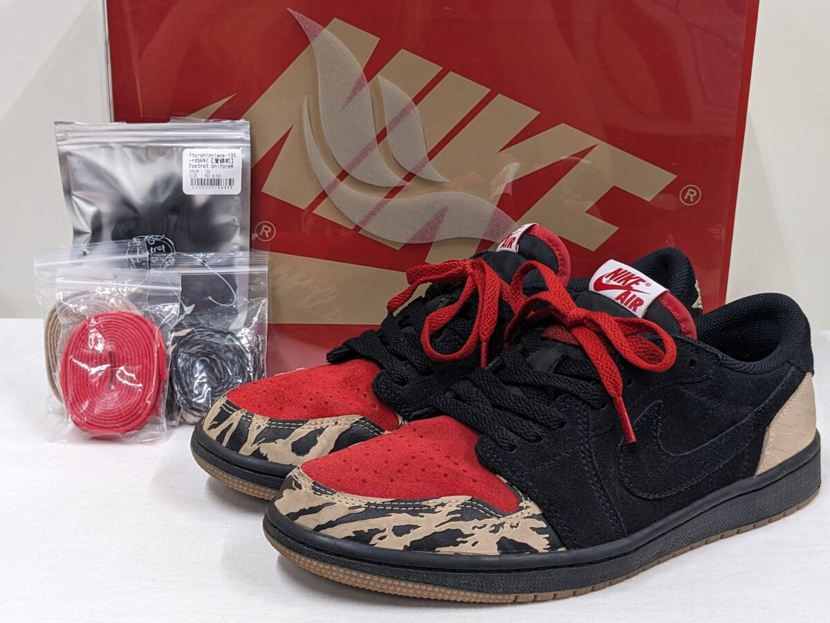 Sole Fly×Nikeソールフライ×ナイキ/Air Jordan 1 Low Black and Sport Red/エアジョーダン1 ロー/スニーカー/未使用に近い美品/SIZE27cm