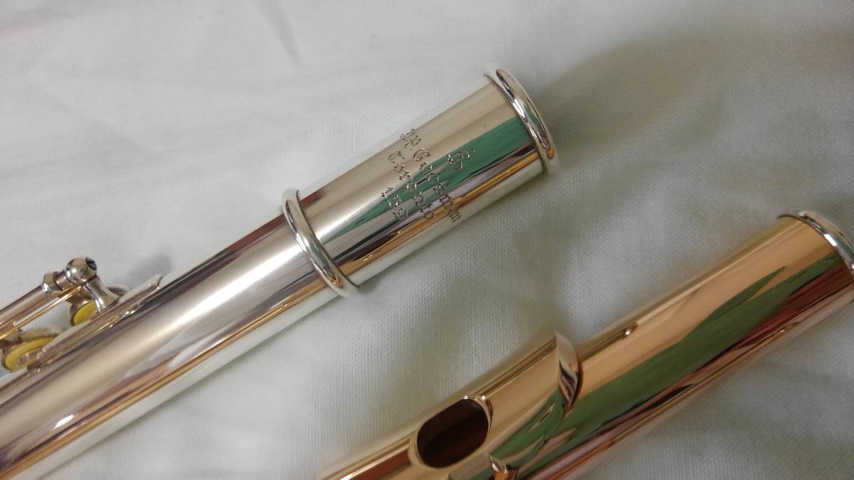 J.P.Goosman Flutesボデイ銀製（頭部管14k、シルバー２本付）の画像4