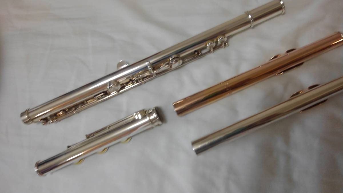 J.P.Goosman Flutesボデイ銀製（頭部管14k、シルバー２本付）の画像5