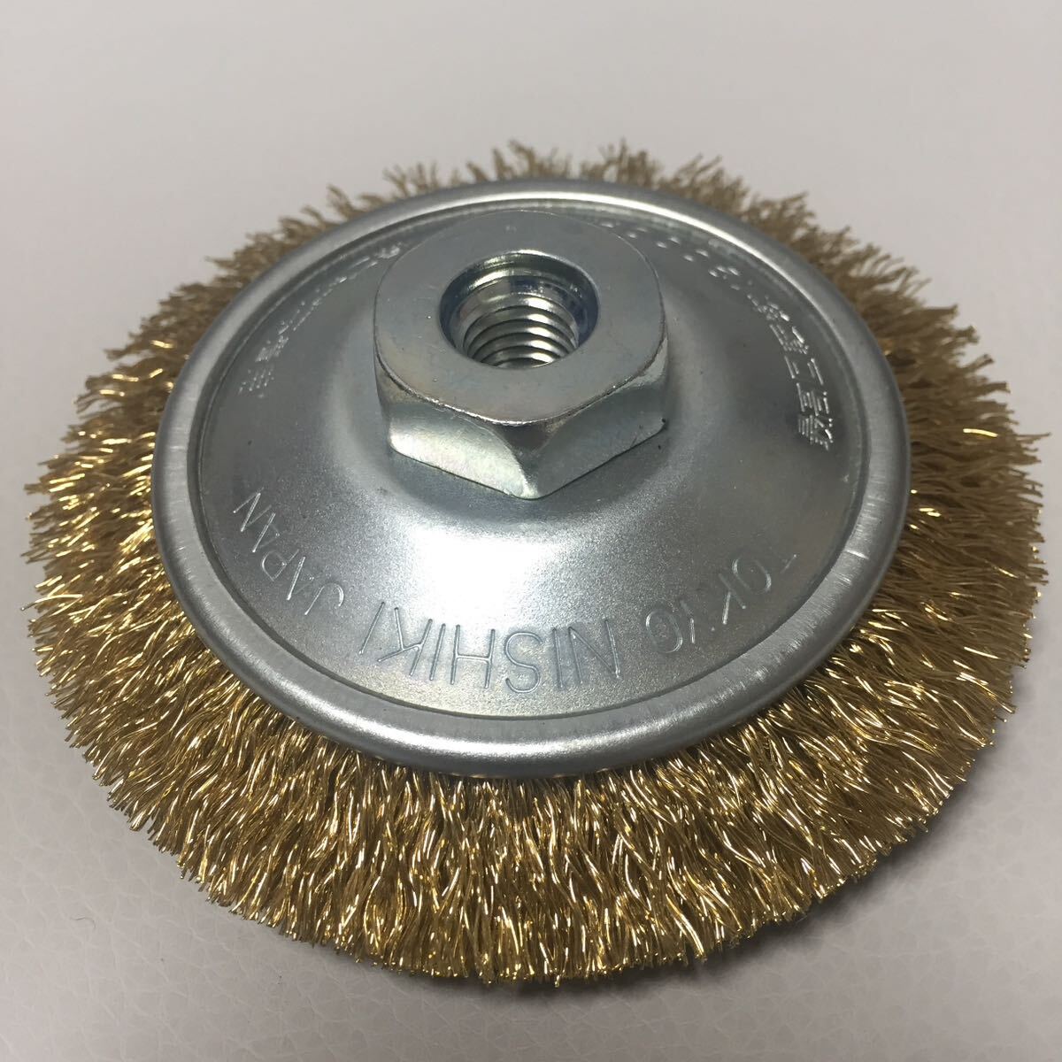 100mmディスクグラインダー用 錦 ワイヤーベベルブラシ 外径85mm 100mmディスクグラインダー用 錦 ワイヤーベベルブラシ 外径85mm