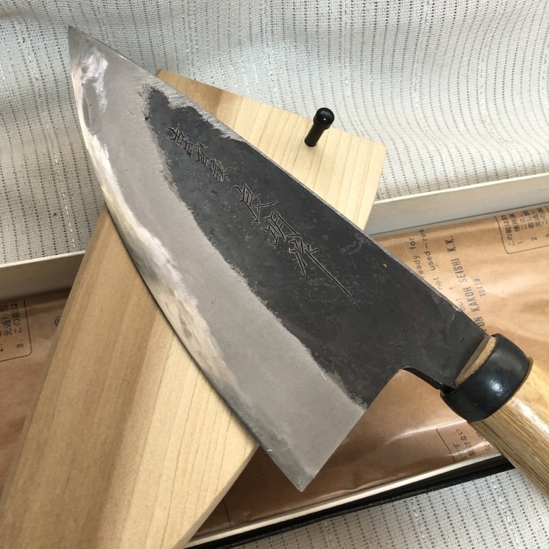 珍品 デッドストック 古式 百錬 良明作 土居良明 木鞘 土佐鍛冶 珍品 デッドストック 古式 百錬 良明作 土居良明 木鞘 土佐鍛冶