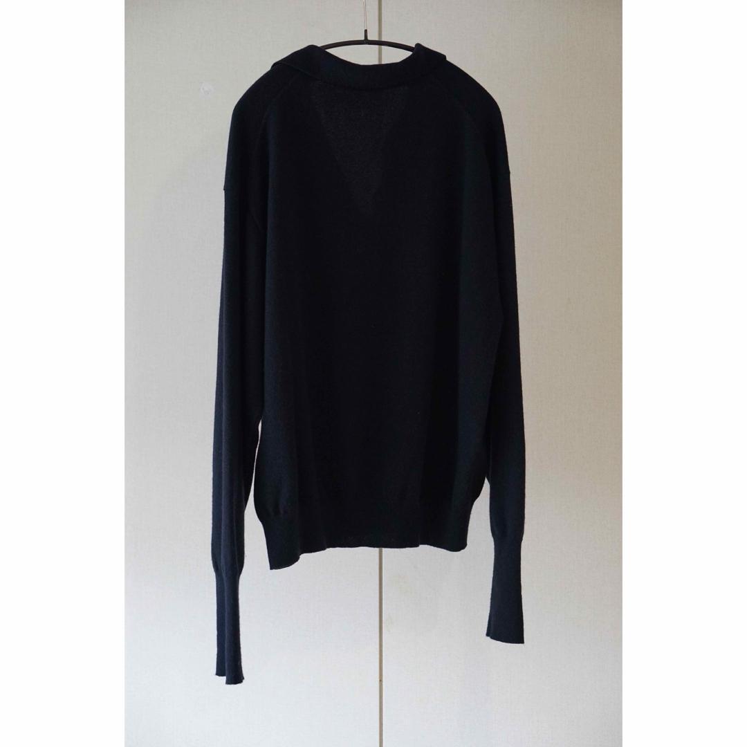 COMOLI コモリ カシミヤスキッパーニット(navy)W03-06006 size COMOLI コモリ カシミヤスキッパーニット(navy)W03-06006 size