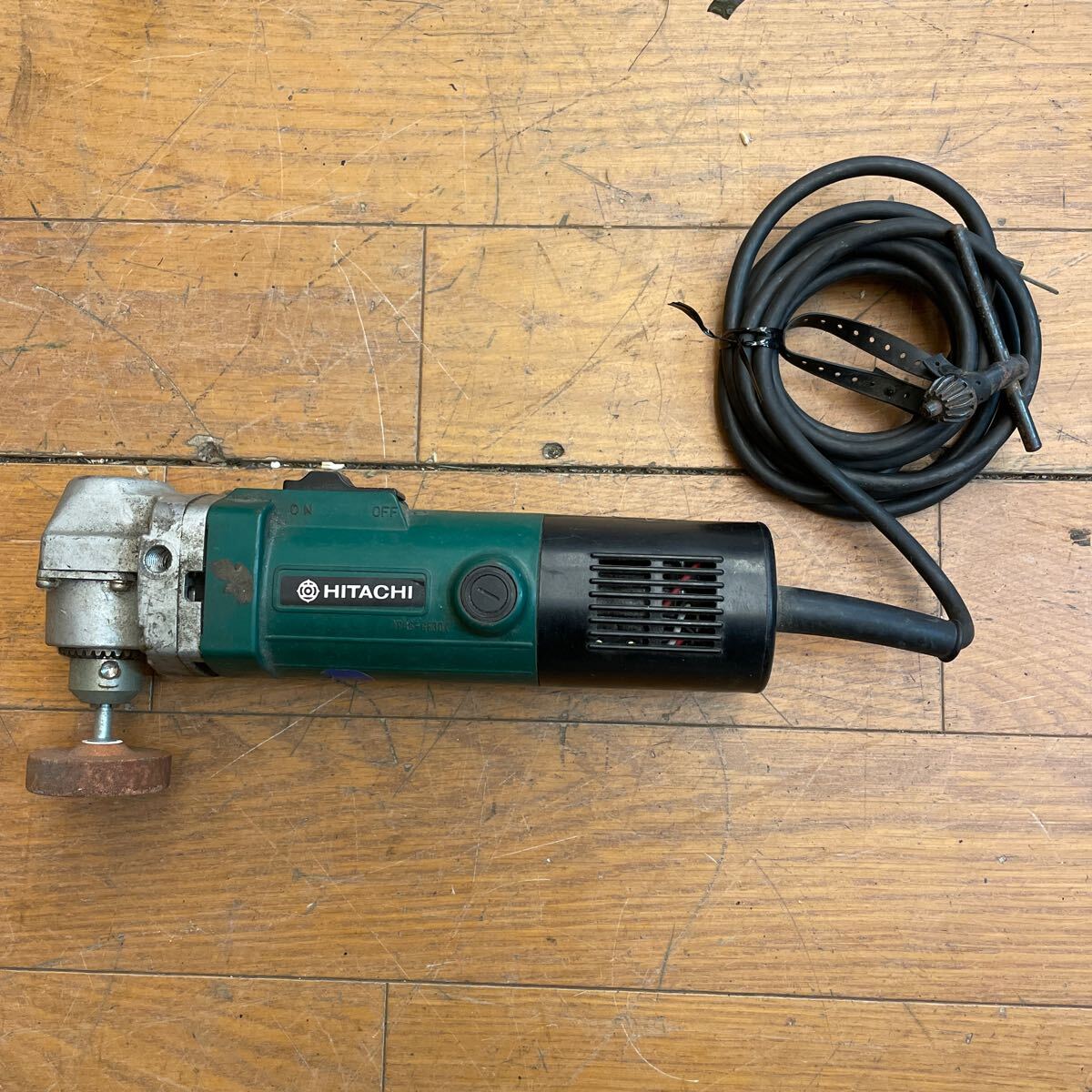 ★動作品★HITACHI★コーナドリル★速度調整ダイヤル★100V 50/60Hz★電動工具★日立工機★D10YA★SR(P506)