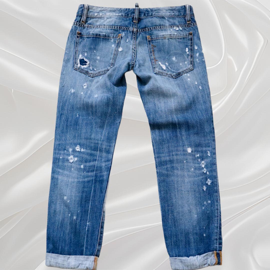 ディースクエアード/DSQUARED2 ダメージ加工デニムパンツ ディースクエアード/DSQUARED2 ダメージ加工デニムパンツ