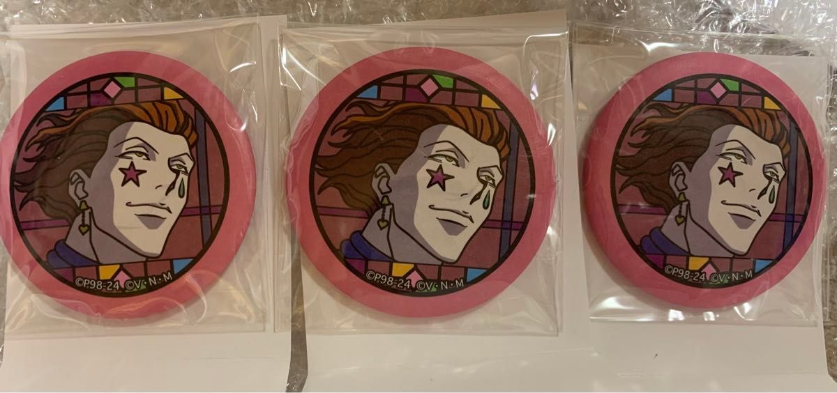 HUNTER × HUNTER 和紙缶バッジ ヒソカ イルミ ジャンプショップ HUNTER × HUNTER 和紙缶バッジ ヒソカ イルミ ジャンプショップ
