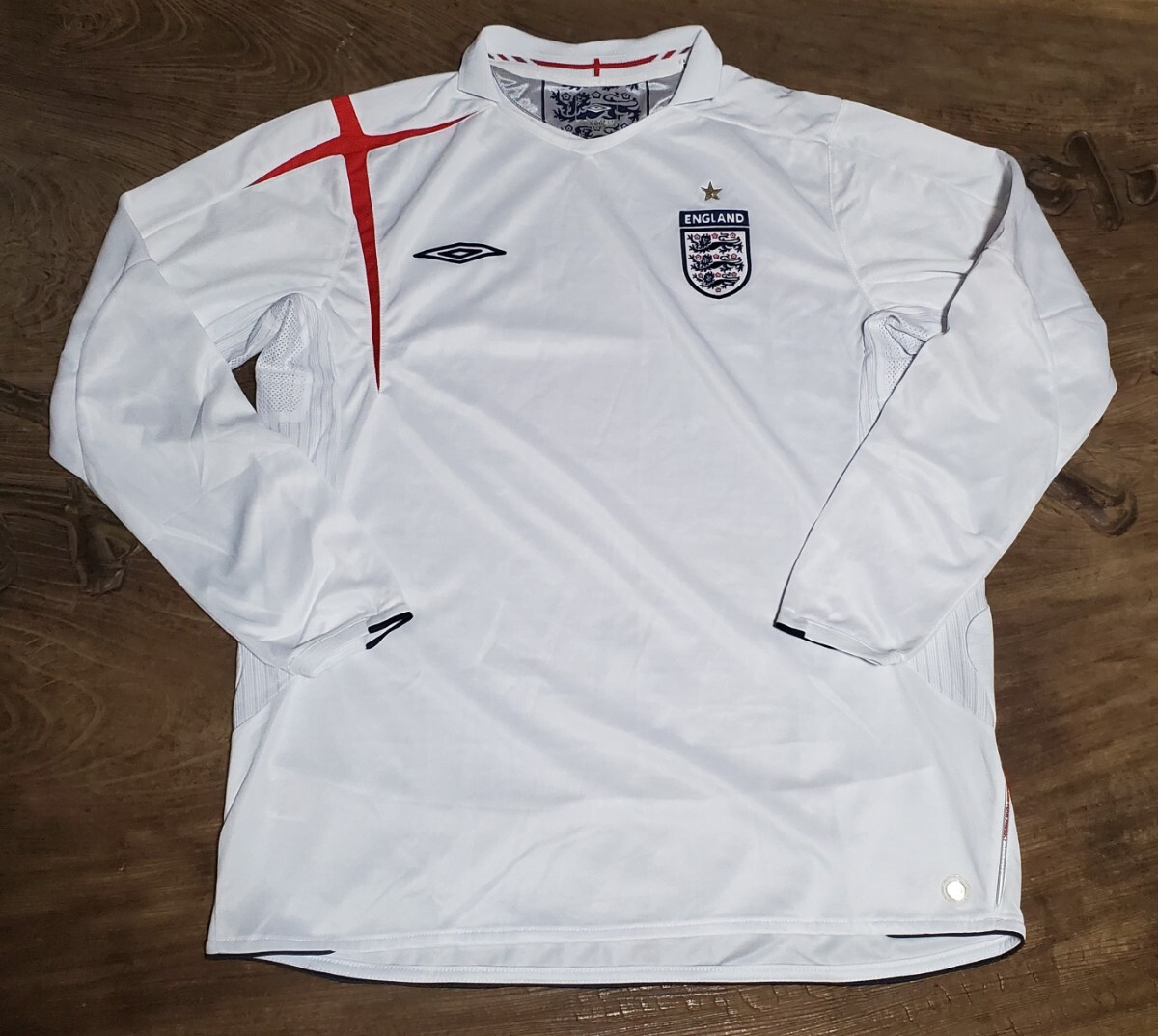 値下げ交渉 2005-07年 イングランド代表 UMBRO 長袖 検)05 06 値下げ交渉 2005-07年 イングランド代表 UMBRO 長袖 検)05 06