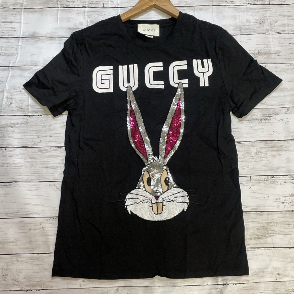 Tシャツ 半袖 GUCCI グッチ バッグスバニーコットン Tシャツ 半袖 GUCCI グッチ バッグスバニーコットン