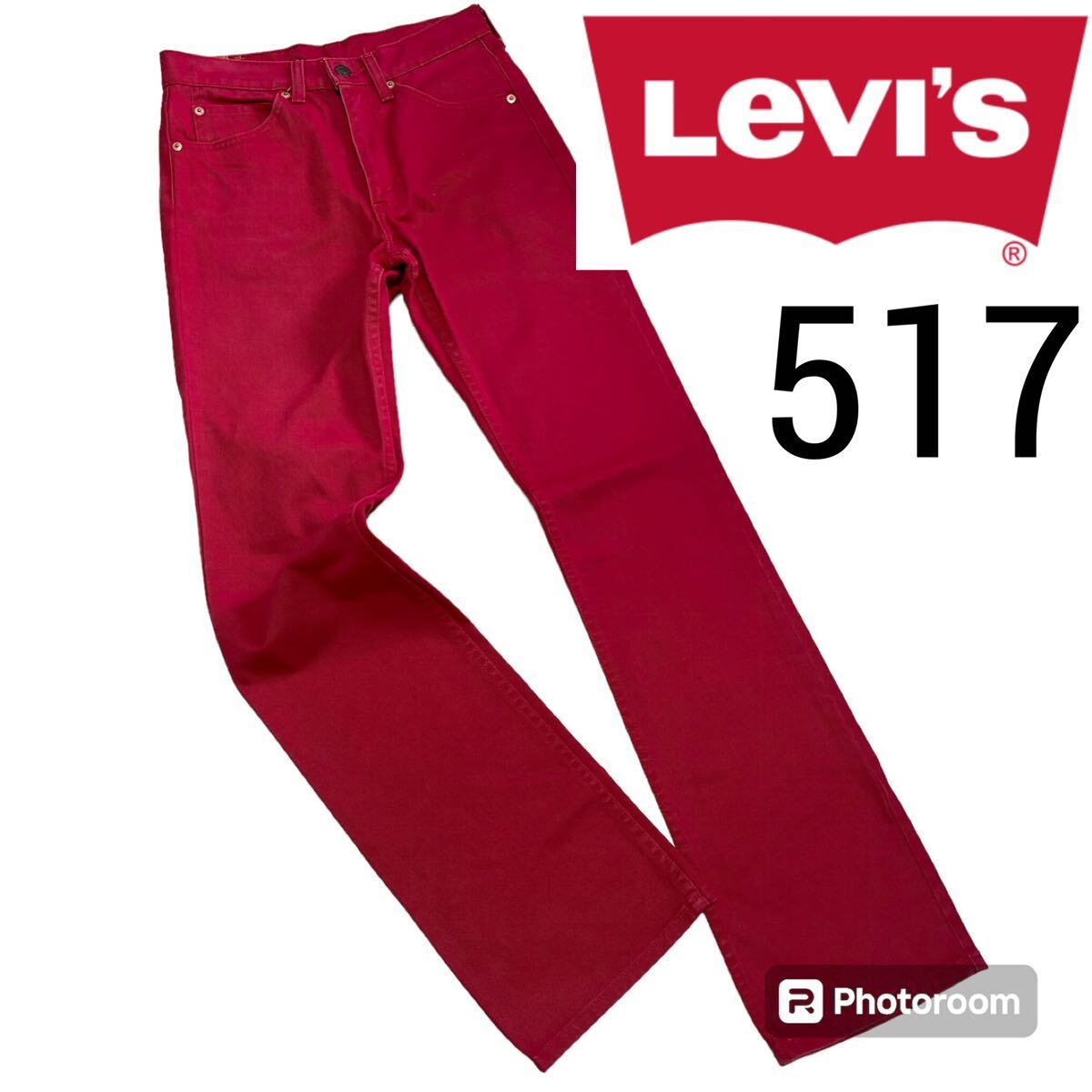 00s Levi's リーバイス 517 ブーツカット カラーデニム レッド 00s Levi's リーバイス 517 ブーツカット カラーデニム レッド