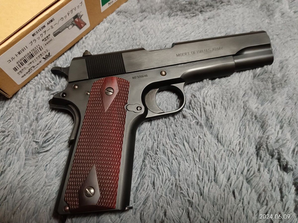 WA コルト M1911 ブラックアーミー / ウッドグリップ ウエスタン WA コルト M1911 ブラックアーミー / ウッドグリップ ウエスタン