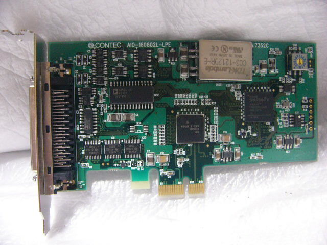 ★動作保証★ CONTEC AIO-160802L-LPE 高機能アナログ入出力 PCI Express ボード 8ch(16bit 100ks/s)